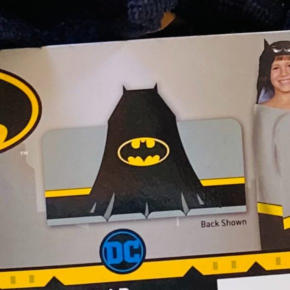 2/$18 🌴 DC Comics Batman Hooded Kids Terrycloth Bath Wrap Towel 24"x 50" Pool - Picture 3 of 4